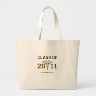 Class of 2011 Nursing School (mono) Large Tote Bag