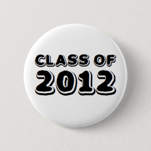class of 2012 6 cm round badge (Front)