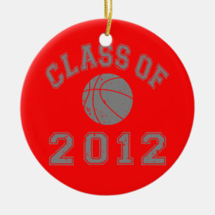 Class Of 2012 Basketball - Grey 2 Ceramic Ornament
