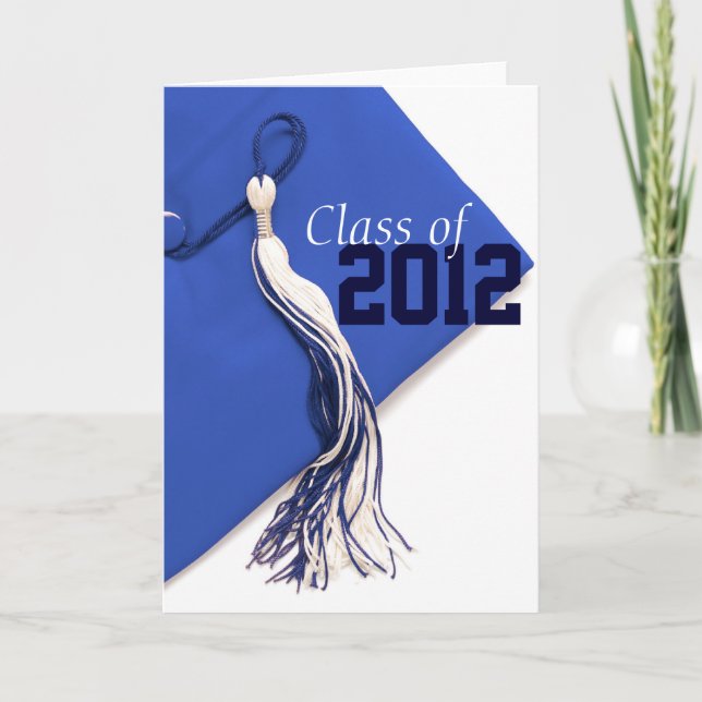 Class of 2012 Blue Graduation Card (Front)
