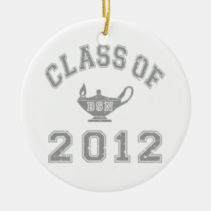 Class Of 2012 BSN - Grey Ceramic Ornament