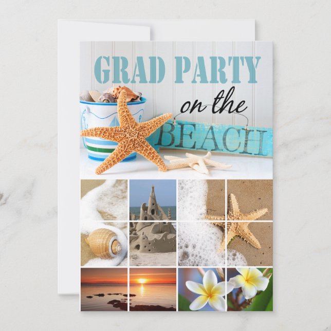Class of 2012 Graduation Beach Party Invitation (Front)