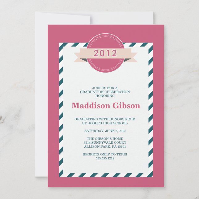 Class of 2012 - Graduation Celebration Invitation (Front)