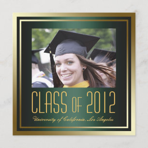 Class of 2012, Green and Gold Graduation Invite