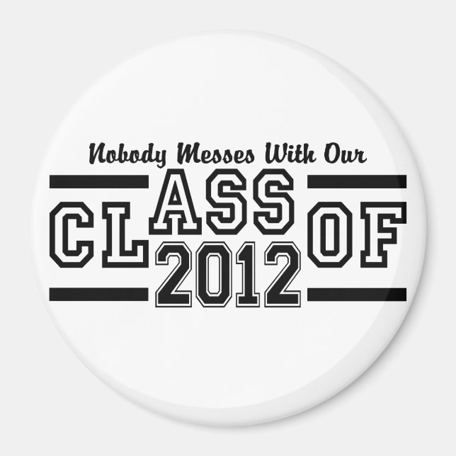 CLASS OF 2012 magnet - large & customisable (Front)