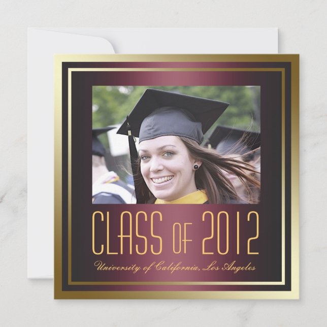 Class of 2012, Red and Gold Graduation Invite (Front)