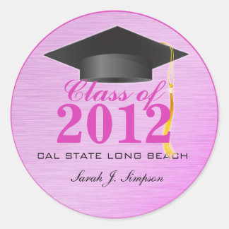 Class of 2012 Stickers (Pink)