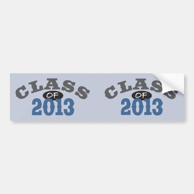 Class Of 2013 Blue Bumper Sticker (Front)