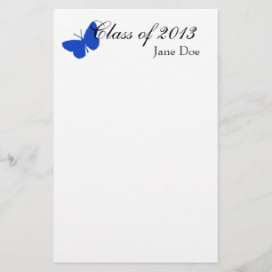 Class of 2013 - Blue Butterfly Stationery