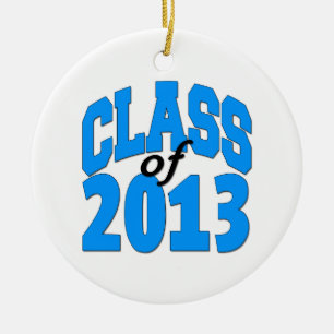 Class of 2013 (blue ) ceramic tree decoration