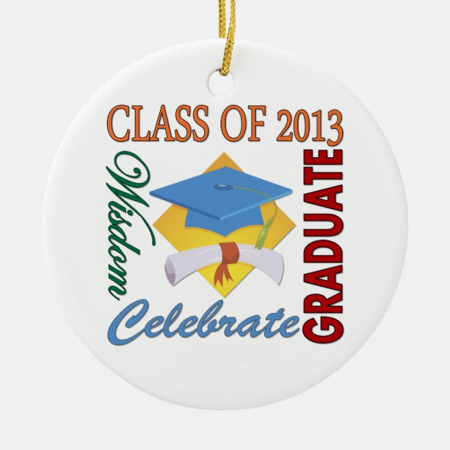 Class of 2013 ceramic tree decoration (Front)