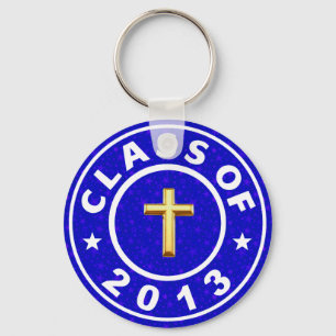 Class Of 2013 Christian Cross Key Ring