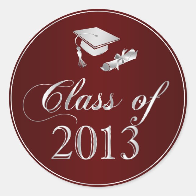 Class of 2013 Graduation Cap & Diploma Seals (Front)