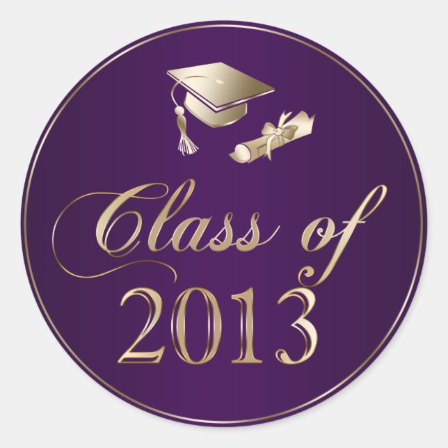 Class of 2013 Graduation Cap & Diploma Seals (Front)