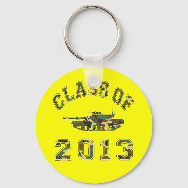 Class Of 2013 Military School - Camo 2 Key Ring (Front)