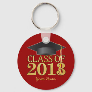 Class of 2013 Red & Gold Graduation Key Ring