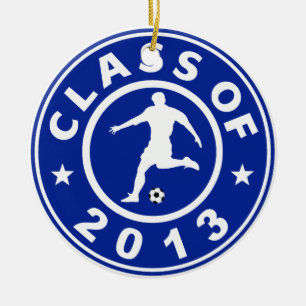 Class Of 2013 Soccer Ceramic Tree Decoration