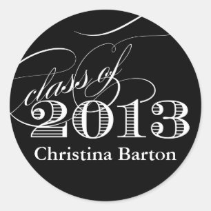 Class of 2013 Sticker- Customise it! Classic Round Sticker