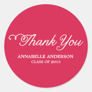 Class of 2013 Thank You Stickers
