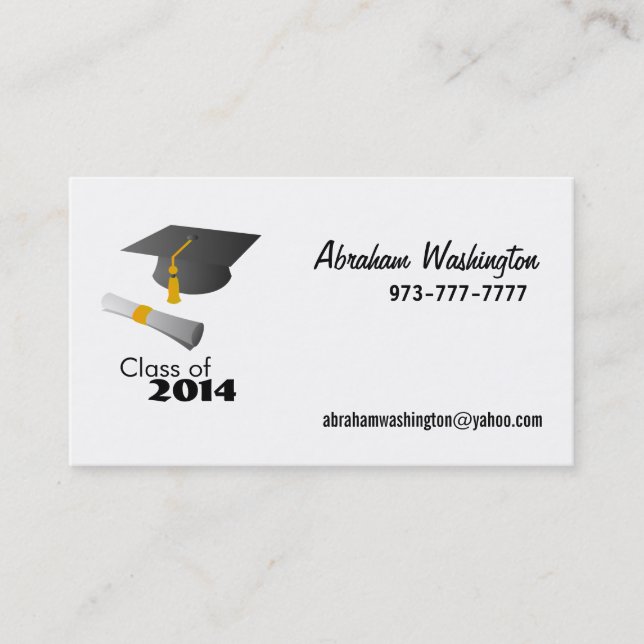 Class of 2014 Business Cards (Front)