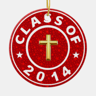 Class Of 2014 Christian Ceramic Tree Decoration