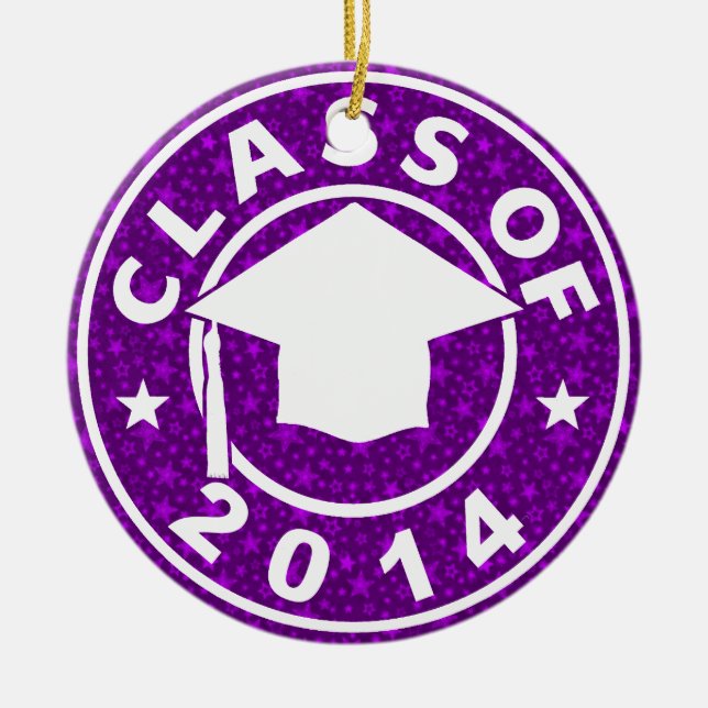 Class Of 2014 Graduation Ceramic Ornament (Front)