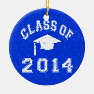 Class Of 2014 Graduation Ceramic Tree Decoration
