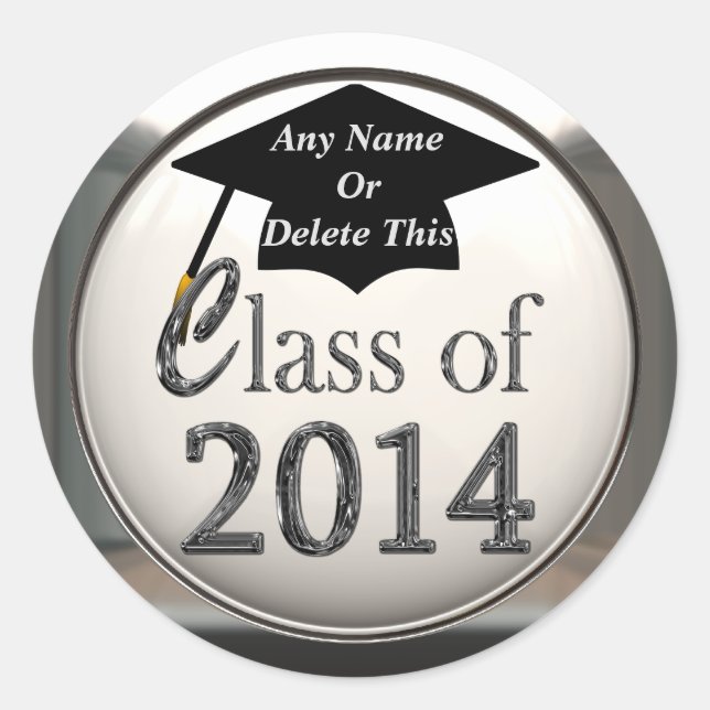 Class Of 2014 Graduation Stickers (Front)