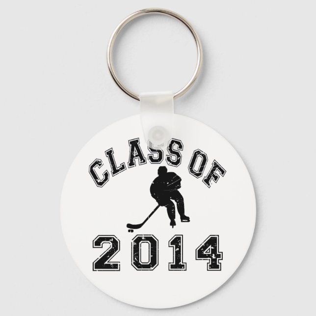 Class Of 2014 Hockey - Black 2 Key Ring (Front)