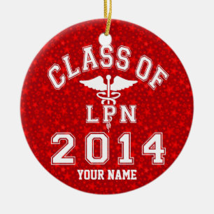 Class Of 2014 LPN Ceramic Ornament