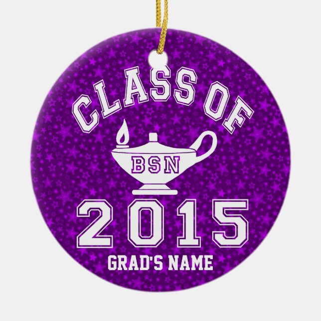 Class of 2015 BSN Ceramic Ornament (Front)