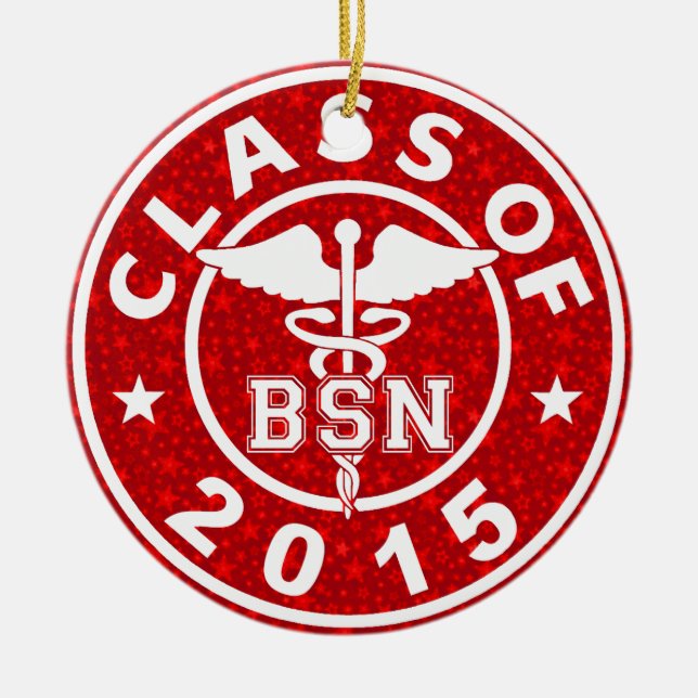 Class Of 2015 BSN Ceramic Ornament (Front)