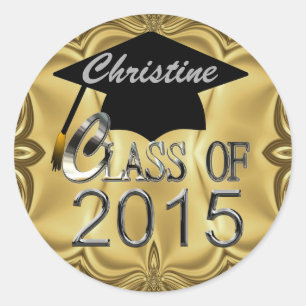 Class Of 2015 Gold Graduation Seals