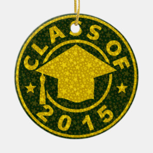 Class Of 2015 Graduation Ceramic Ornament