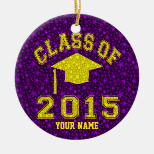 Class Of 2015 Graduation Ceramic Ornament