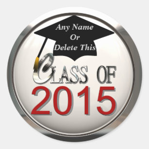 Class Of 2015 Graduation Stickers