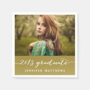 Class of 2015 Photo Graduation Paper Napkins