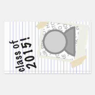 class of 2015 rectangular sticker