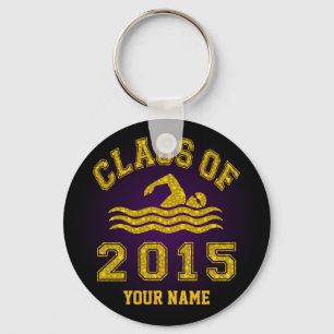 Class Of 2015 Swimming Key Ring