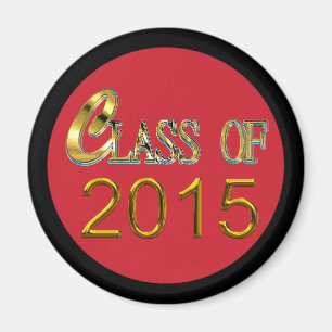 Class Of 2015 With Red, & Any Colour Trim Magnet