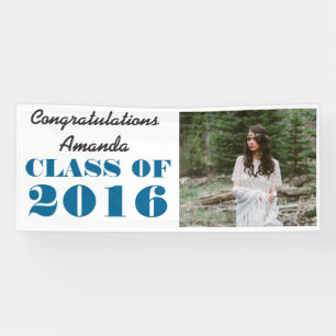 Class Of 2016 Bold Typography Graduate Photo Banner