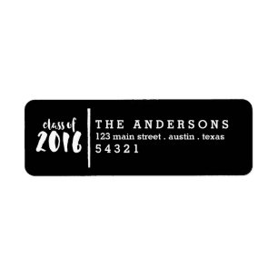 Class of 2016 Grad Celebration Address Label Return Address Label
