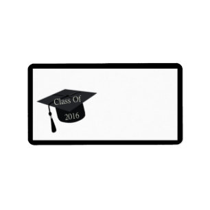 Class Of 2016 Graduation Cap Label