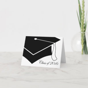 class of 2016 graduation cap thank you card