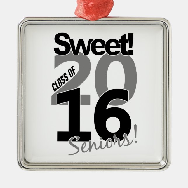 Class of 2016 necklace, customisable metal tree decoration (Front)