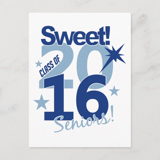Class of 2016 postcard, customisable postcard (Front)