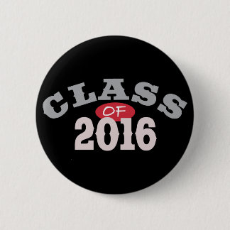 Class Of 2016 Red 6 Cm Round Badge