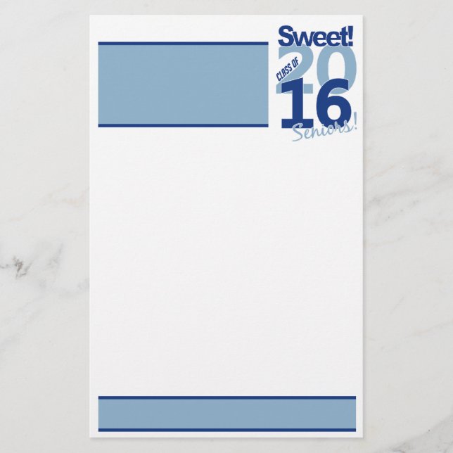 Class of 2016 stationary, customise stationery (Front)