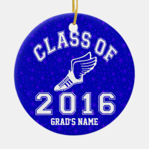 Class of 2016 Track & Field Ceramic Ornament