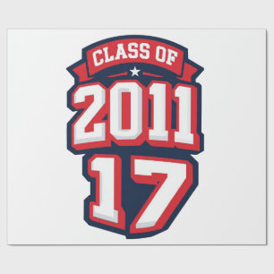 Class of 2017 Alumni Graduation Year Wrapping Paper